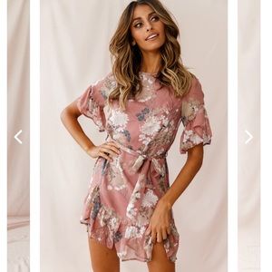 Azealia floral mini dress